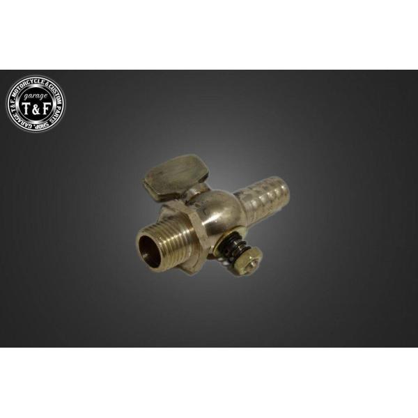 Garage T&amp;F ガレージ ヴィンテージガソリンコック (1/4NPT) ストレート 燃料コック...
