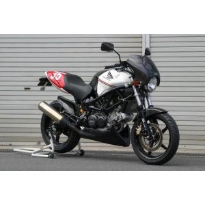 A-TECH エーテック ビキニカウル(クリアースクリーン付) 素材：FRP／黒 VTR250 HONDA ホンダ｜webike