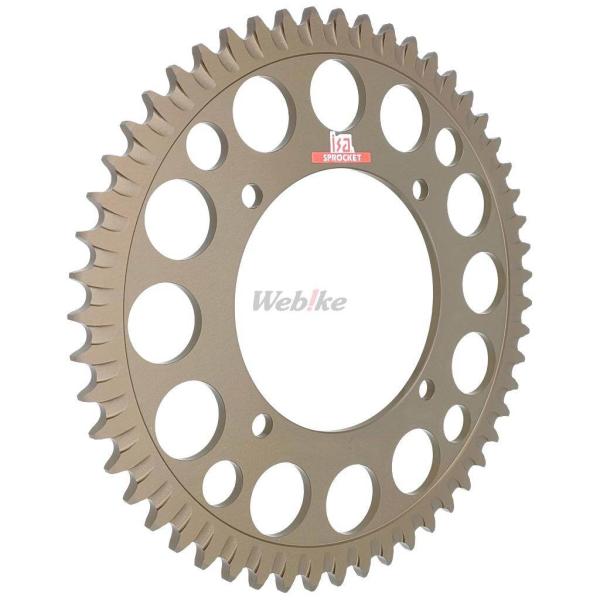 ISA アイエスエー リアスプロケット 【ドリブンスプロケット】 丁数：53 KX100 KX112...