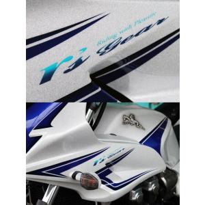 r’s gear アールズギア ロゴステッカー カラー：ブルーグラデーション (ターコイズ×ネイビー...