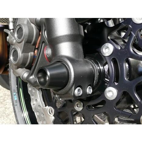 AGRAS アグラス フロントアクスルプロテクター 素材：アルミ/カラー：ブルー ZX-10R ZX...