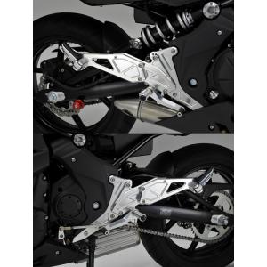 ベビーフェイス製NINJA250 NINJA400 バックステッププレート 左右 社外 中古 EX250P EX400G BABYFACE セットバックプレート Kn babyface（ベビーフェイス） セットバックプレート Ninja250 Ninja400