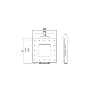 LH-22 〜50V型対応 壁掛金具(角度固定...の詳細画像1