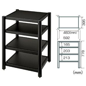 XA04B 棚板ブラック支柱ブラックオーディオラック Sound Magic サウンドマジック｜webjapan