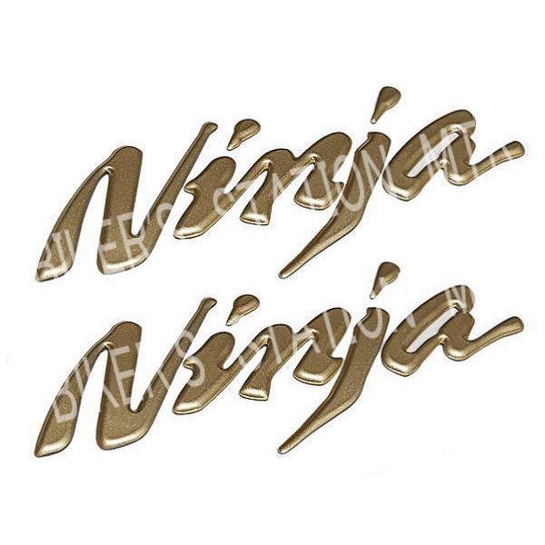 KAWASAKI カワサキ 純正 Ninja ニンジャ エンブレム ゴールド 2枚セット Ninja...