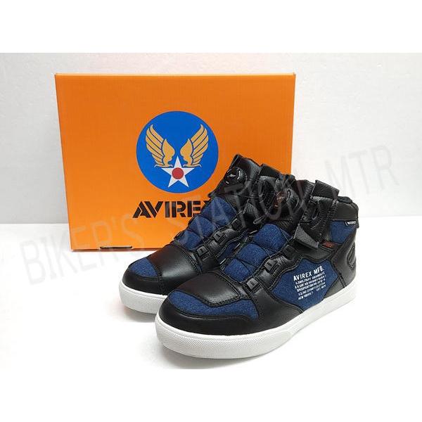 決算セール AVIREX アヴィレックス AV2279 DICTATOR デニム ネイビー 防水 ス...