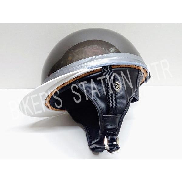 コルク半キャップ ガンメタ フリーサイズ 半キャップ ハーフキャップ ヘルメット バイク用 125c...