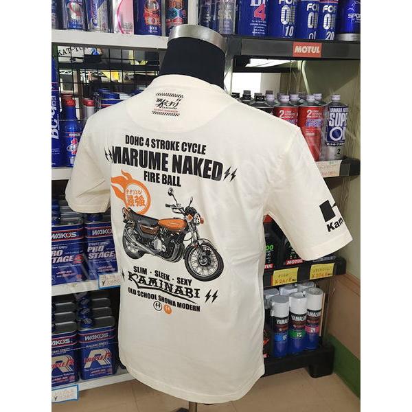 KAMINARI カミナリモータース KMT-261 コットンTシャツ Z2 オフホワイト Tシャツ...