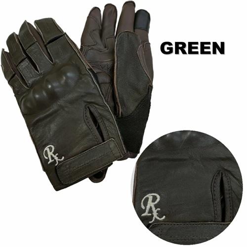 Rids Fly リッズフライ RFVG-2402 ウォッシャブルレザーグローブ グリーン 外縫いタ...