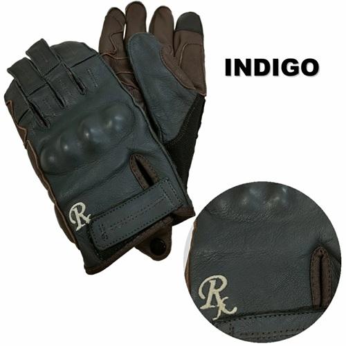 Rids Fly リッズフライ RFVG-2402 ウォッシャブルレザーグローブ インディゴ 外縫い...