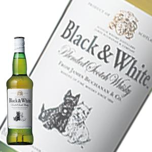 父の日 誕生日 ギフト 業務店御用達 ウイスキー ブラック & ホワイト：700ml 洋酒 Whisky (22-2)｜webshop-kameya