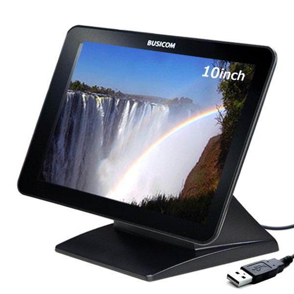 ビジコム 10インチLCDタッチパネルディスプレイ<スタンドモデル>（USB） マットブラック BC...