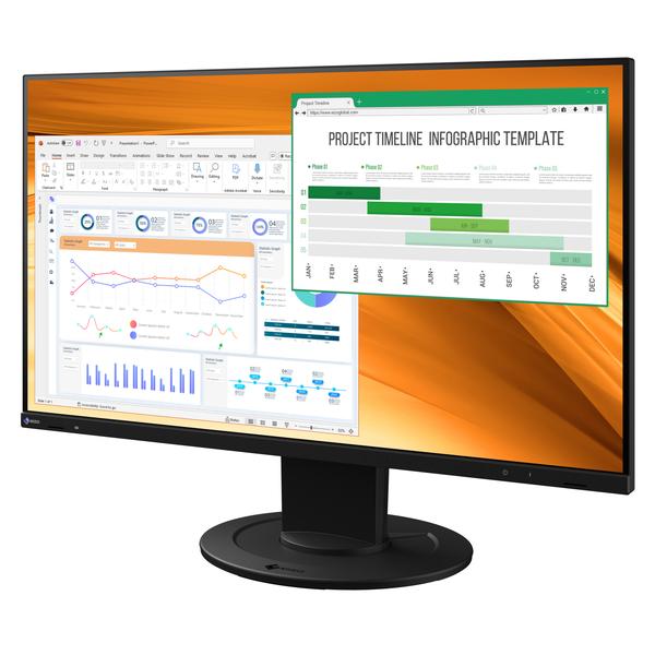 EIZO 液晶ディスプレイ 23.8型/1920×1080/HDMI、DisplayPort/ブラッ...