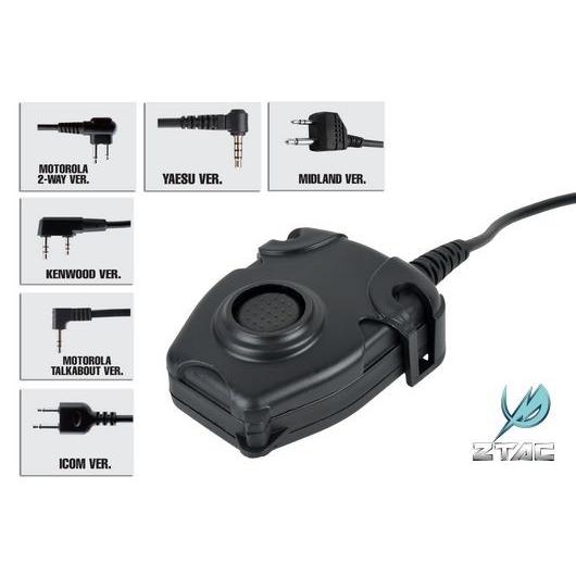 WADSN(Element)　Z-TAC PELTORタイフ゜ PTTスイッチ ICOM用