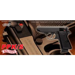 マルゼン ワルサー ニュー PPK/S ブローバック ブラックモデル : GUN
