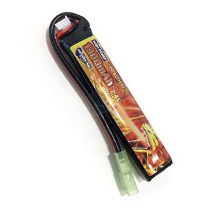 OPTION NO.1　HIGH POWER 7.4V 1300mAh リポバッテリー ストックインサイズ【GB0041M】