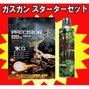 【銃本体と同時購入でお得！】ガスガン用　スターターセット【ガス・弾】｜webshopashura