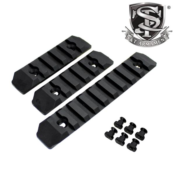 S&amp;T M-LOK対応 ポリマーレール(9、5、5Slot Set) 3Pcs