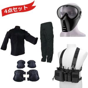 【値引き中！】【装備BDU4点セット】BKカラー 装備 スペシャルフルセット【各サイズあり】｜webshopashura