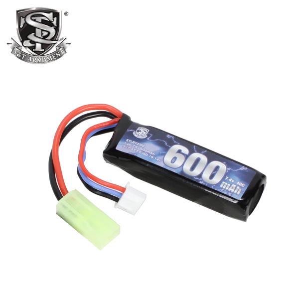 【GWセール！】【ゆうパケット対象】S&amp;T 7.4v Lipo 600mAh 40C コンパクトバッ...