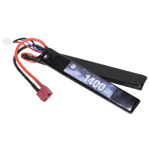 S&T 7.4v Lipo 1400mAh 40C セパレートバッテリー T型コネクター (123*19*10)｜webshopashura