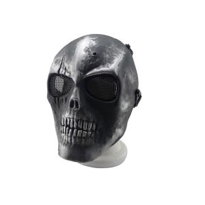 【50%OFF！売り切りセール！】STMASK005SV V1 スカルマスク スチールメッシュ Silver｜webshopashura