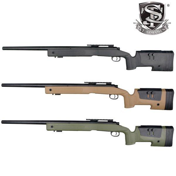 【40%OFF！1本限定特価】S&amp;T M40A3 スポーツライン エアーコッキング ライフル TAN...