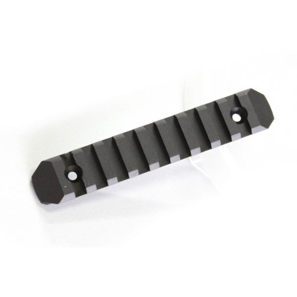 【ゆうパケット対象】KEYMOD &amp; M-LOK対応 20mmレール BK 9Slot