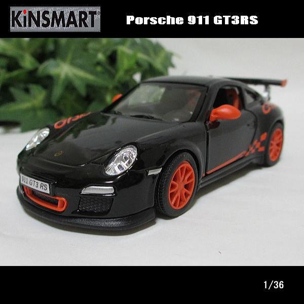 1/36ポルシェ911/GT3RS(ブラック)/KINSMART/ダイキャストミニカー