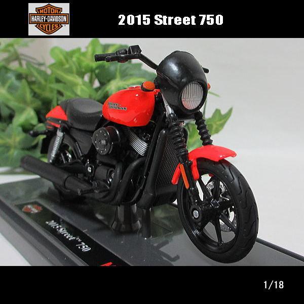 1/18ハーレーダビッドソン/2015 Street 750(オレンジ)/MAISTO/マイスト/バ...