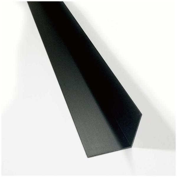 ADWORLD アルミ 等辺 L字 薄型アングル コーナー材 (ブラック, 厚み0.8MM　幅30M...