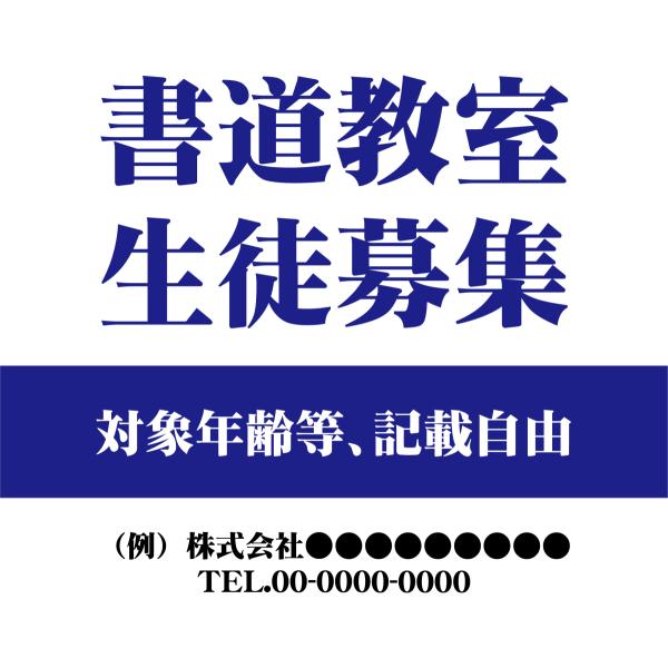 看板 屋外用 プレート看板 メール便全国送料無料 アルミ複合板 書道教室生徒募集 W20cm x H...