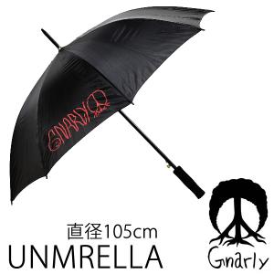 処分価格！！gnarly ナーリー UMBRELLA 傘　かさ　　ブラック    Gnarly Clothes　ナーリー　スノーボード｜websports