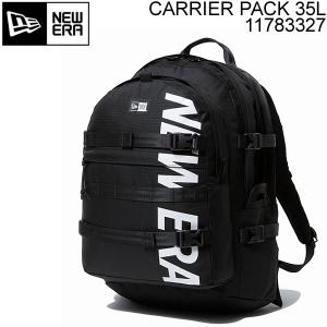 ニューエラ リュック NEWERA CARRIER PACK 35L プリントロゴ ブラック×ホワイト 11783327 キャリアパック バックパック｜websports