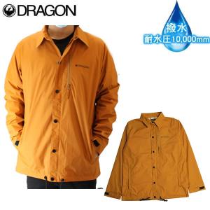 スノーボード コーチジャケット 撥水 耐水圧10000mm DRAGON ドラゴン COACH JACKET COYOTE  防水・撥水加工コーチジャケット　ウェア　スノーボード｜websports