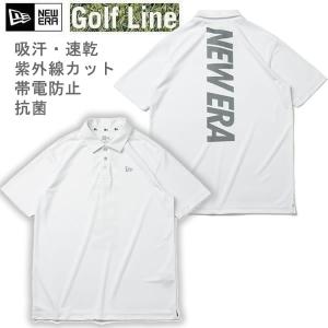 ニューエラ ゴルフ ポロシャツ 半袖 鹿の子 ドット NEW ERA ホワイト(13061588)日本正規品 NEWERA GOLFウェア