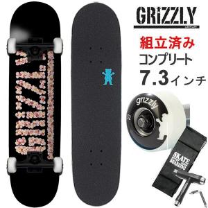 スケボー コンプリート 子供向け グリズリー GRIZZLY EVERY ROSE 7.3インチ キッズや女性向け スケートボード｜websports