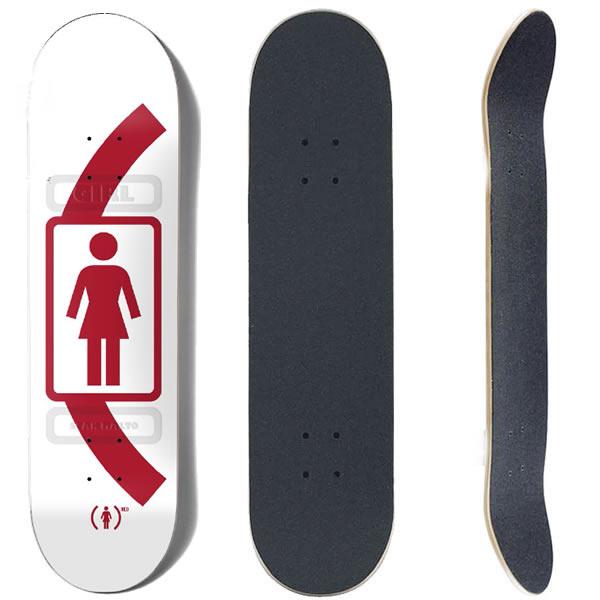 ガール スケボーデッキ単品 GIRL RED SERIES SEAN MALTO  (白)8.0x3...