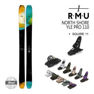 RMU フリースタイルスキー NORTH SHORE YLE PRO 110 WOOD (22-23 2023) + 24 マーカー SQUIRE 11 110mm 正規品｜websports