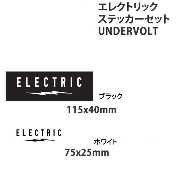 スノーボード ステッカー ELECTRIC  3枚セット   UNDERVOLT LOGO / L-...