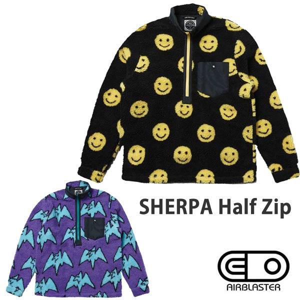 エアブラスター ●Mサイズのみ　SHERPA HALF ZIP フリースジャケット ミッドレイヤー ...