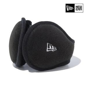 ニューエラ イヤーマフ 防寒  耳当て ブラック ホワイトロゴ