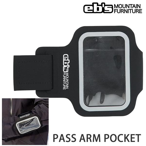 スノーボード パスケース ebs PASS ARM POCKET  ブラック 腕巻き  スノーボード...