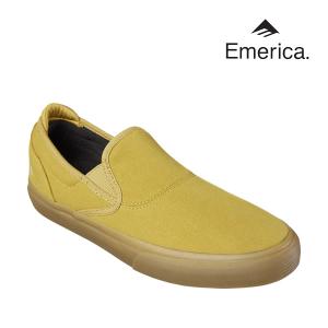 エメリカ スニーカー EMERICA WINO G6 SLIP ON(ワイノ スリッポン) GOLD スケボーシューズ スケートボード 靴 emerica｜websports