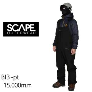 SCAPE エスケープ スノーボードウェア　23-24　BIB  -pants  ビブパンツ/   BLACK　(2023-2024)　 ウエア　 スノーボード ウェア メンズ・レディース｜websports