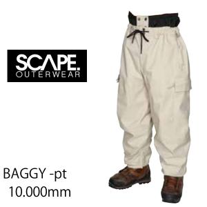 SCAPE エスケープ スノーボードウェア　23-24　BAGGY  -pants  パンツ/   IVORY (2023-2024)　 ウエア　 スノーボード ウェア メンズ・レディース｜websports