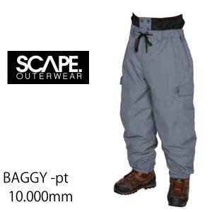 SCAPE エスケープ スノーボードウェア　23-24　BAGGY  -pants  パンツ/   DARK GREY BLUE (2023-2024)　 ウエア　 スノーボード ウェア メンズ・レディース｜websports