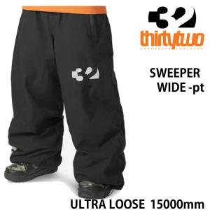 THIRTYTWO 32  23-24 スノーボードウェア メンズ　パンツ　SWEEPER WIDE-pants / BLACK  サーティーツー スノーボード・ウエア｜websports