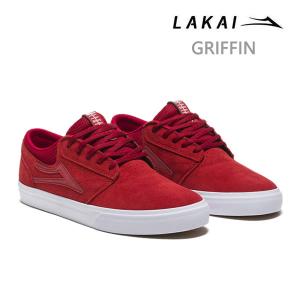 ラカイ スニーカー LAKAI GRIFFIN RED REFLECTIVE SUEDE グリフィン ラカイ スケシュー｜websports