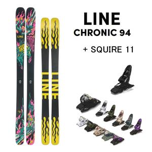 フリースタイルスキー LINE CHRONIC 94 クロニック (23-24 2024)  + 24 マーカー SQUIRE 11 ID 100mm ブレーキ｜websports